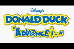 Donald Duck Advance title screen for GameBoy Advance